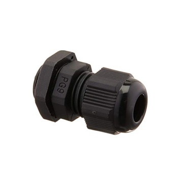 10pcs PG7 Black Waterproof  Cable Connectors Joints Plastic Nylon Cable Gland